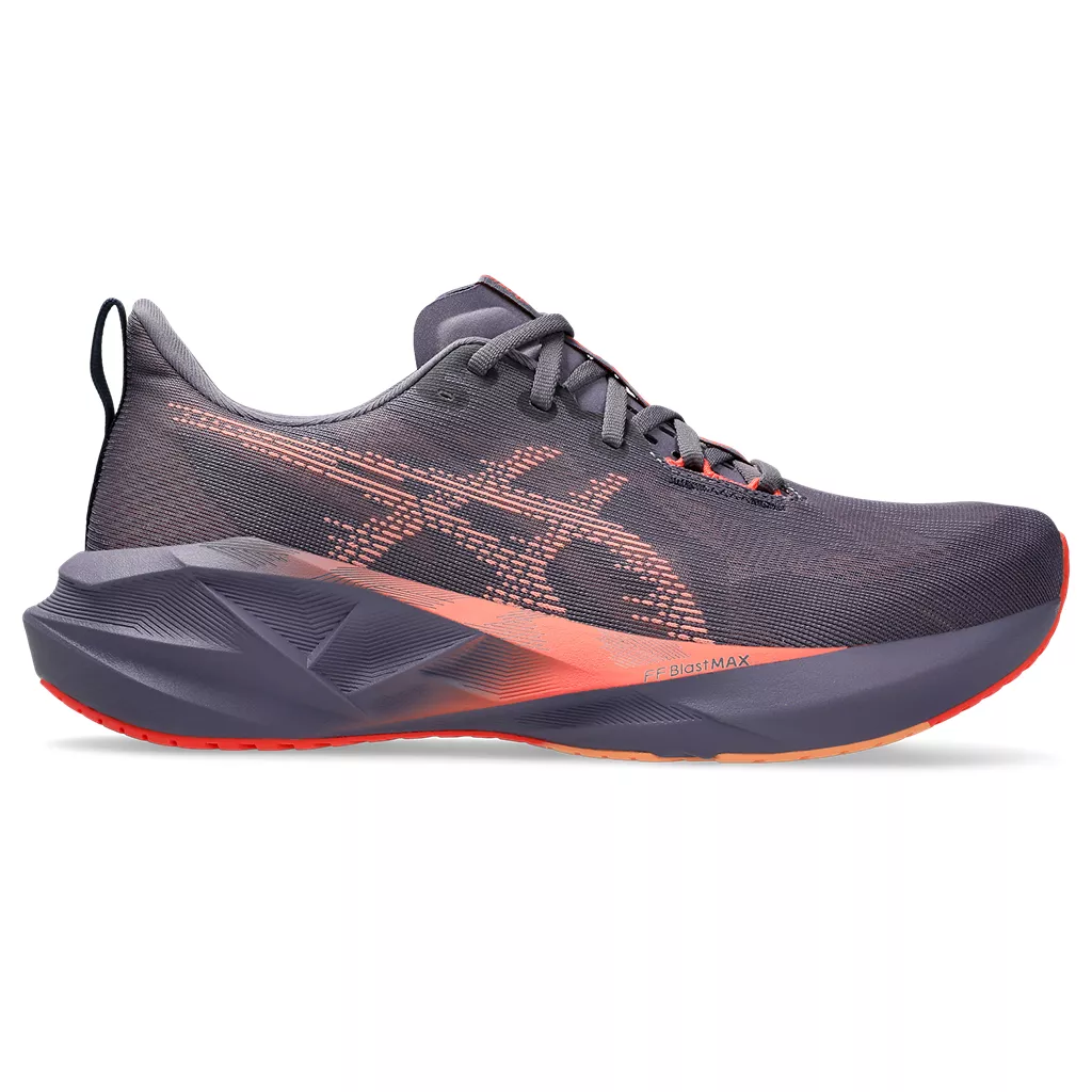 Asics Men's Novablast 5 GREYISH PURPLE/CORAL REEF